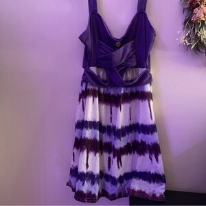 Purple Tie-Dye Dress